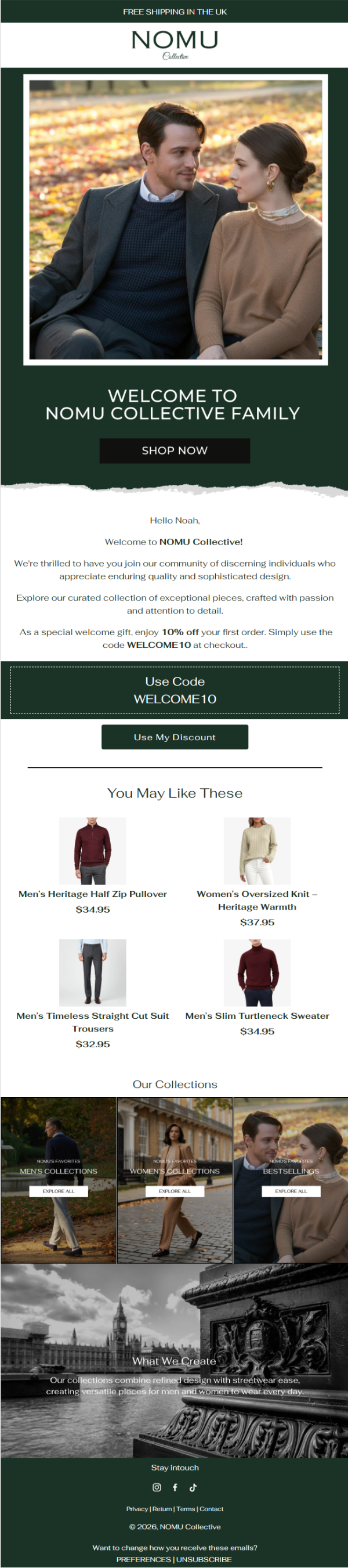 Email template